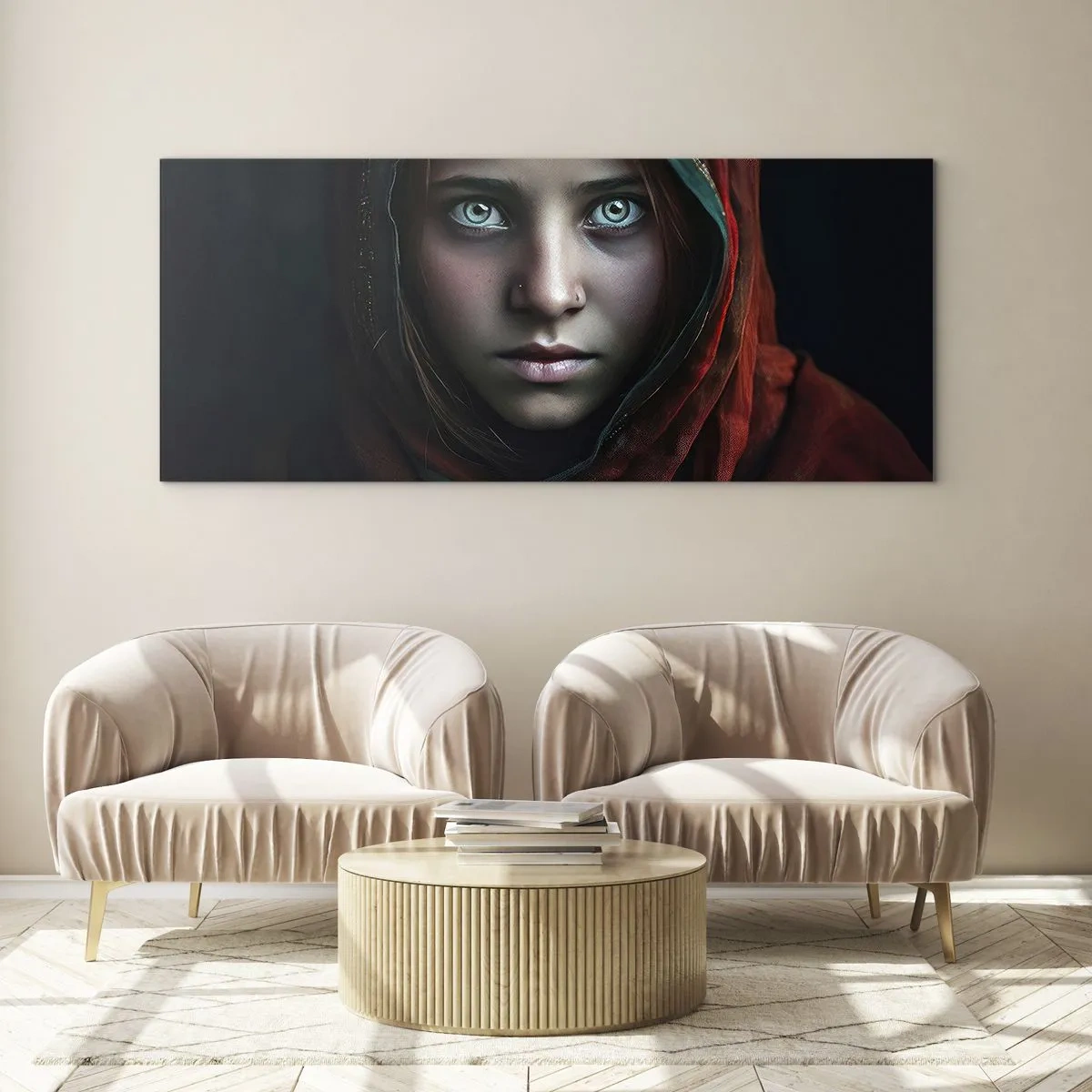 Cuadro sobre vidrio - Impresiones sobre Vidrio - Princesa del Este - 90x30 cm