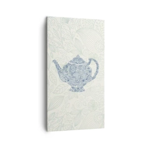Cuadro sobre lienzo - Impresión de Imagen - El encanto del té - 45x80 cm