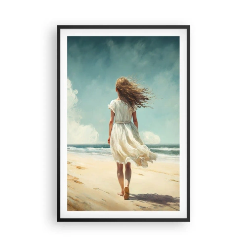 Póster en marco negro - Al encuentro del sol y del viento - 61x91 cm
