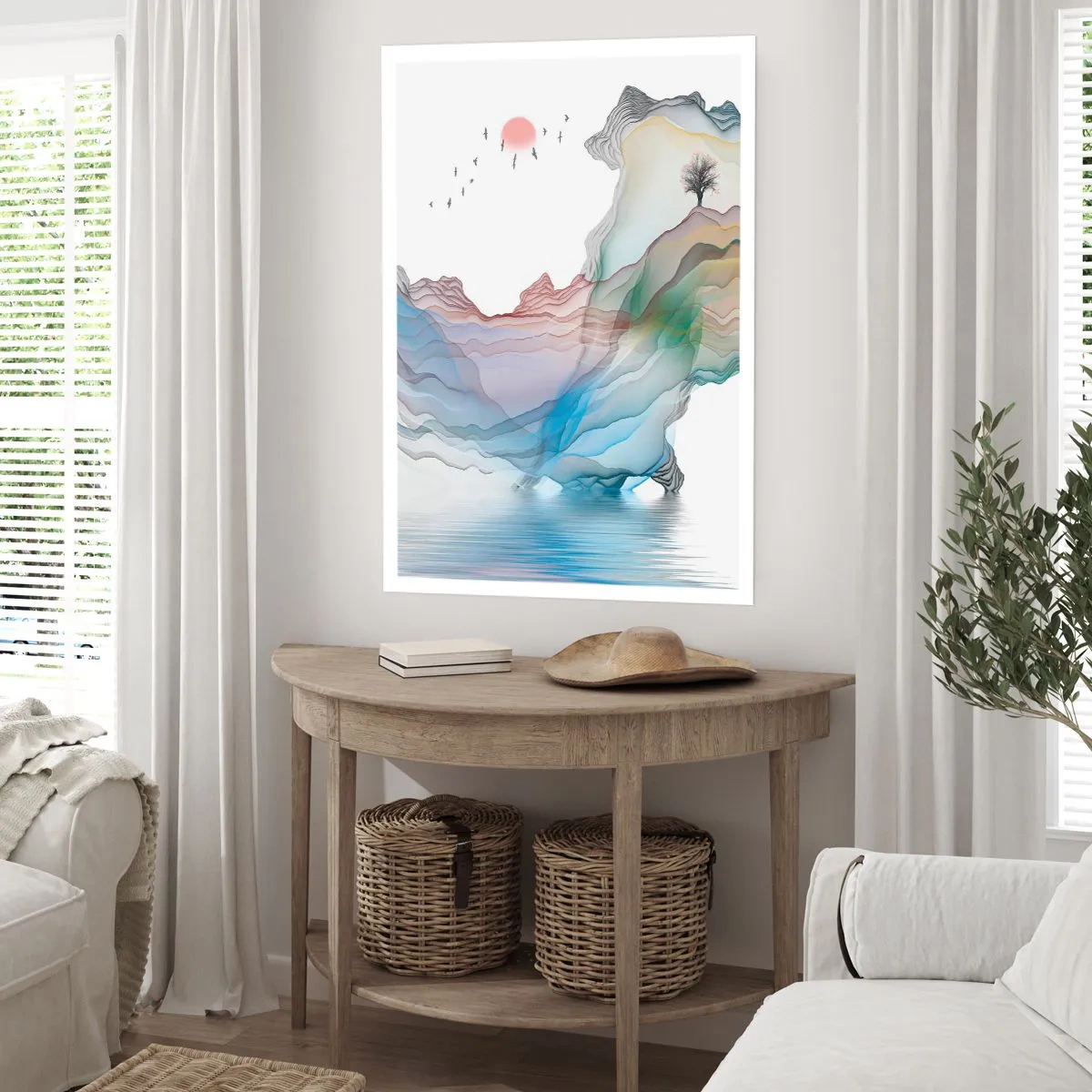 Póster - Hacia las montañas de cristal - 70x100 cm