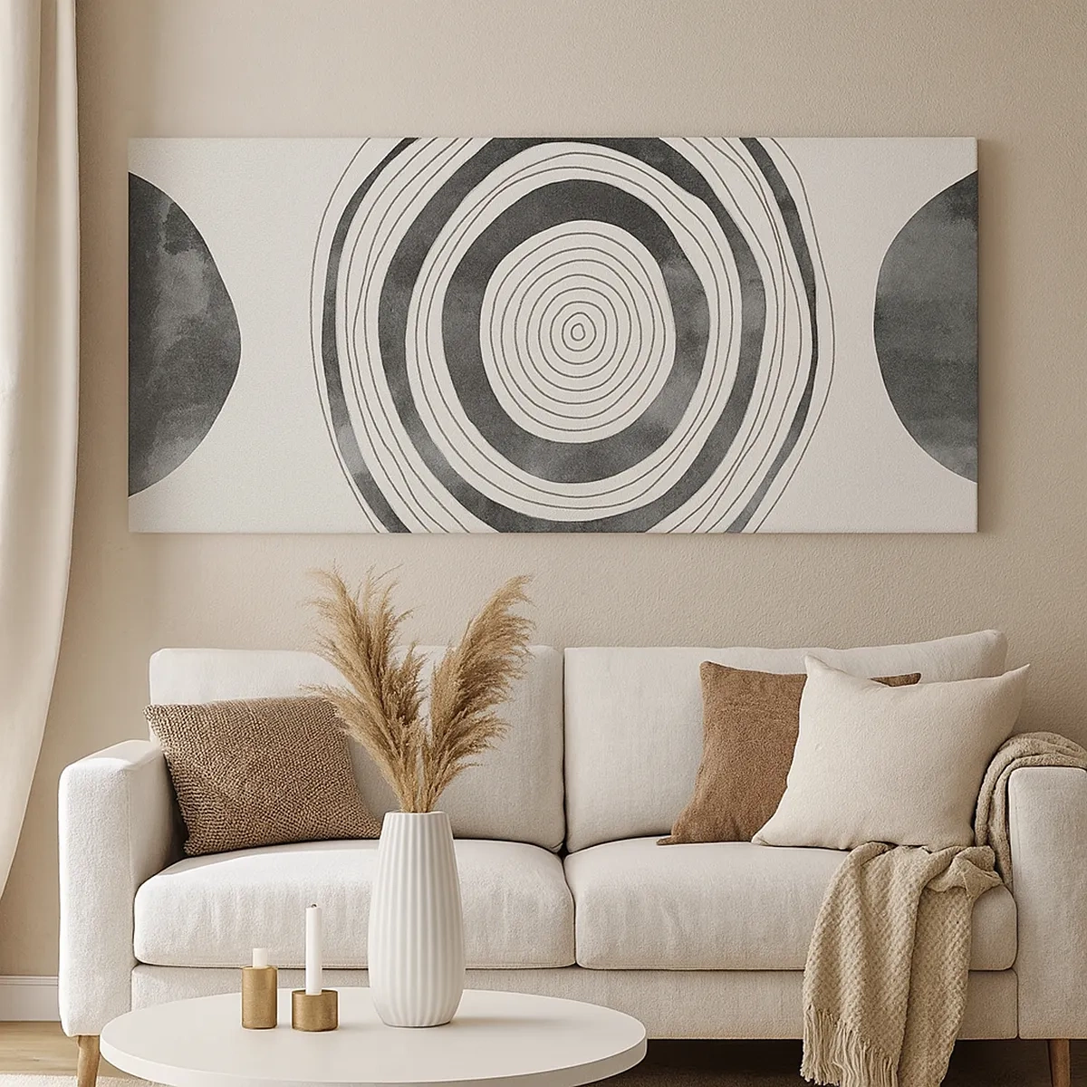 Cuadro sobre lienzo - Impresión de Imagen - Lo importante es lo que hay entre medias - 30x30 cm