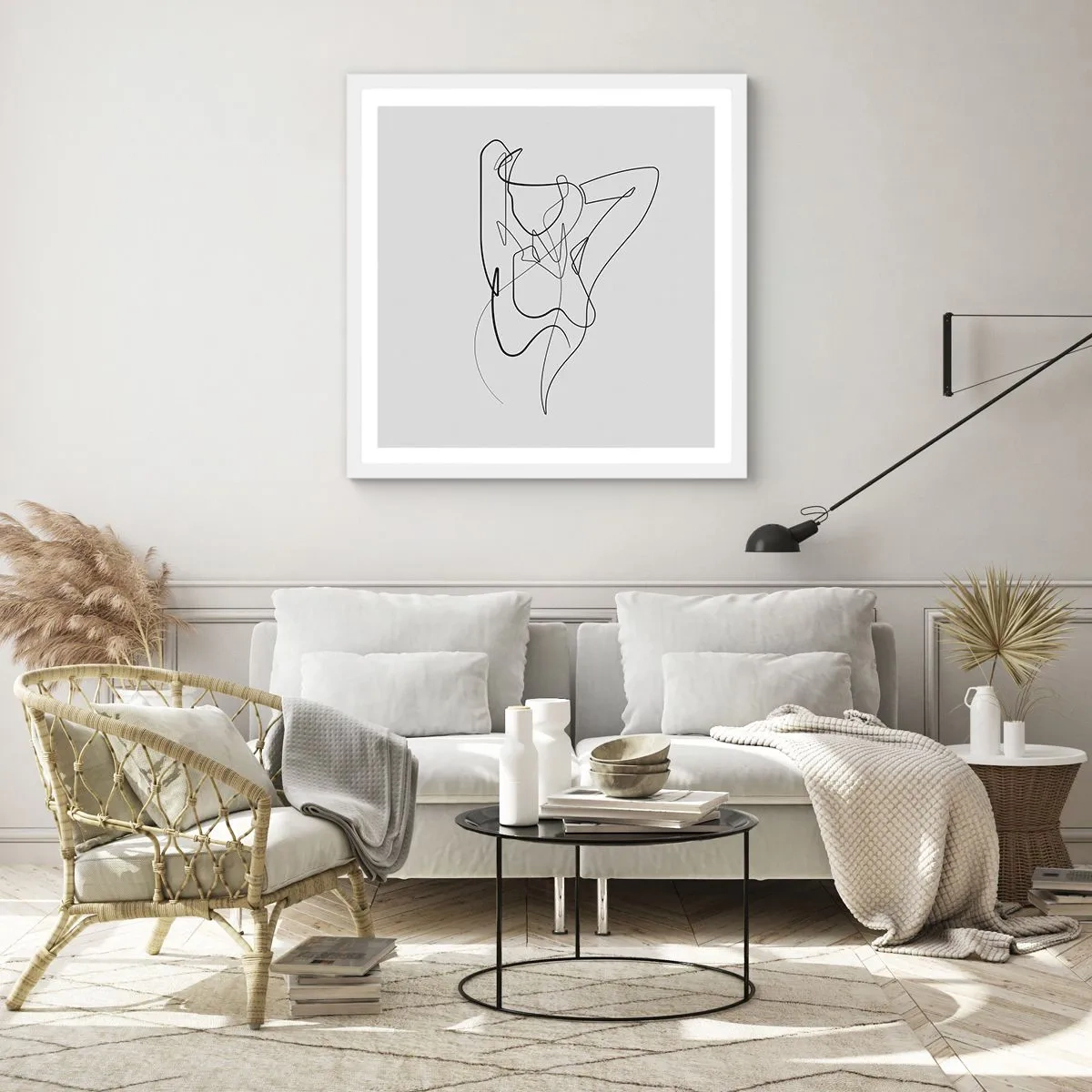 Póster en marco blanco - Realmente, tal y como eres - 60x60 cm