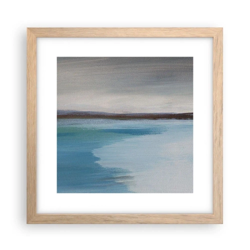 Póster en marco roble claro - Paisaje horizontal - 30x30 cm