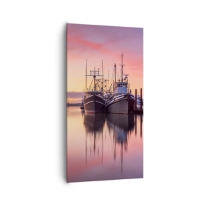 Cuadro sobre lienzo - Impresión de Imagen - Descanso antes de partir - 65x120 cm