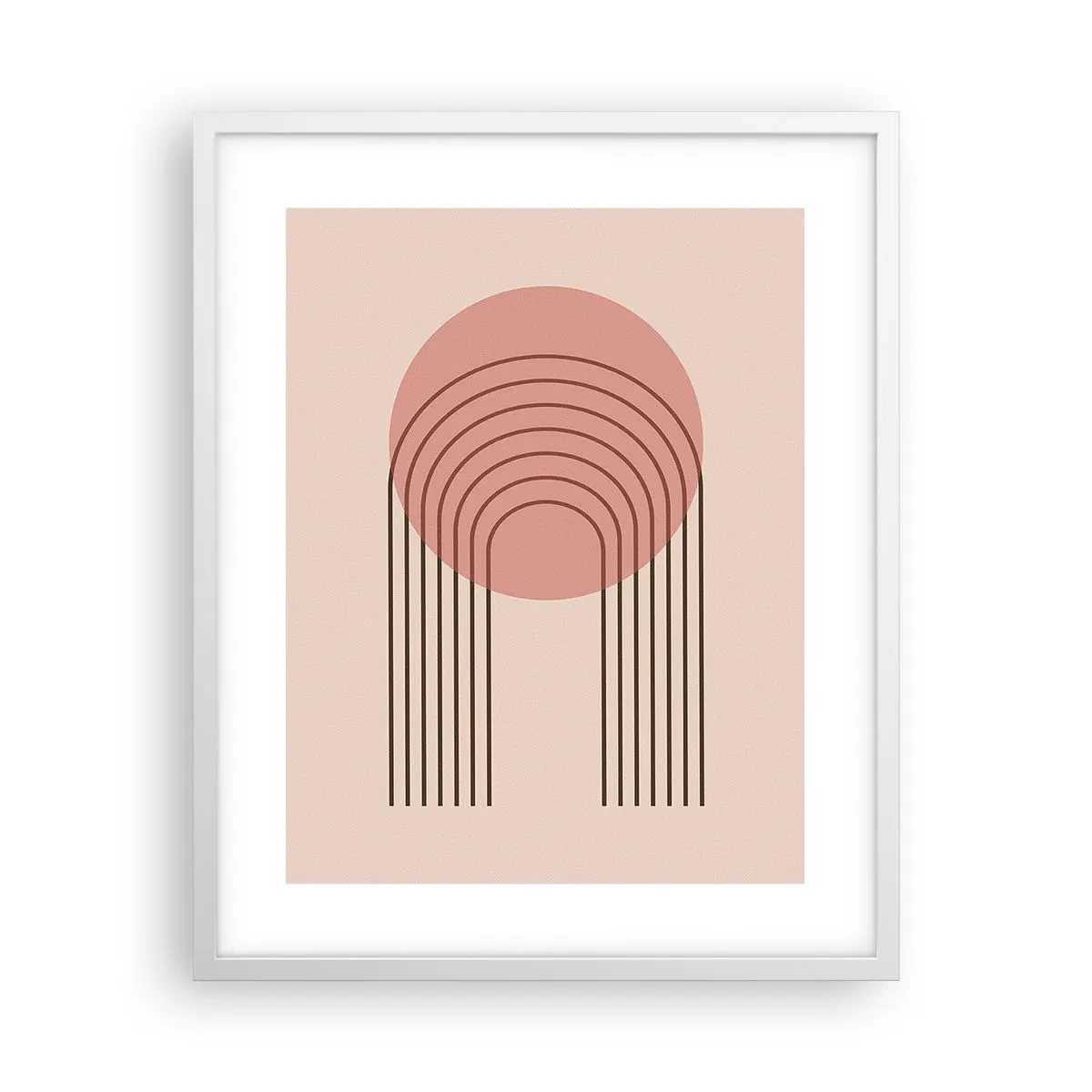 Póster en marco blanco - Atracción irresistible - 40x50 cm