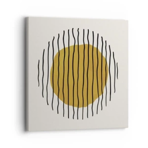 Cuadro sobre lienzo - Impresión de Imagen - Abstracción cálida - 30x30 cm