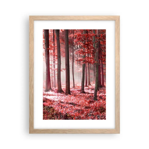 Póster en marco roble claro - Rojo como el que más - 30x40 cm