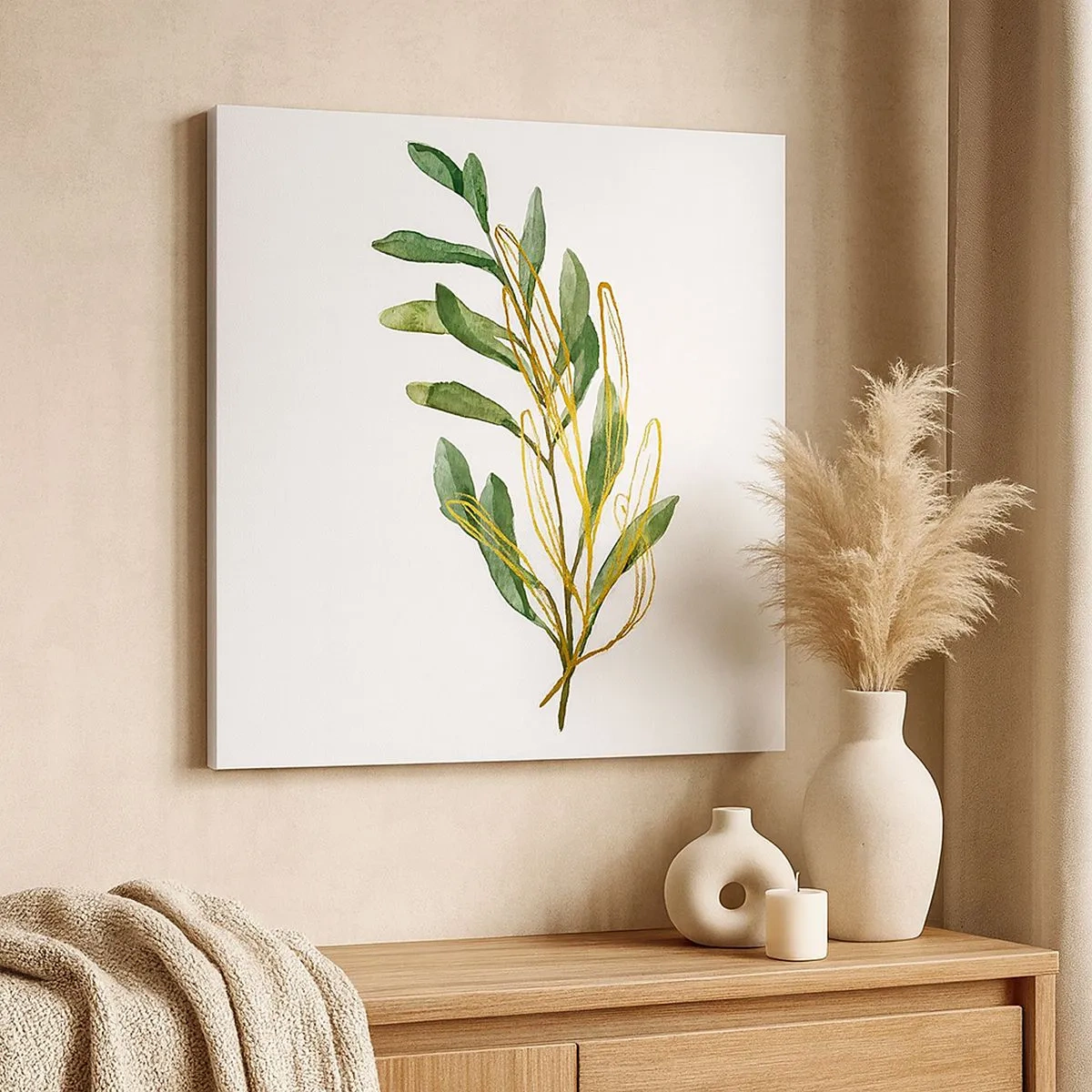 Cuadro sobre lienzo - Impresión de Imagen - La vida se abre camino - 30x30 cm