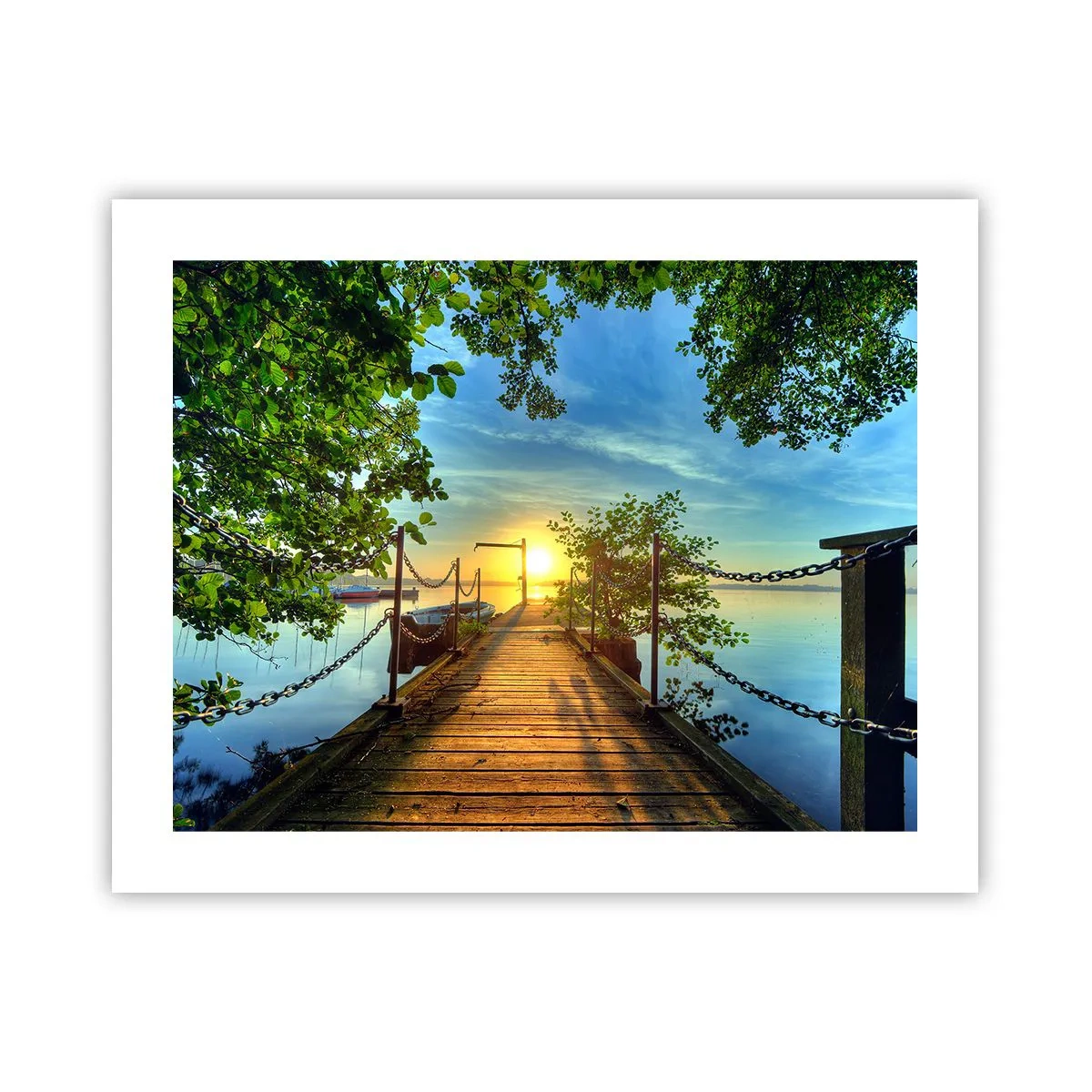 Póster - Atardecer junto al agua - 50x40 cm