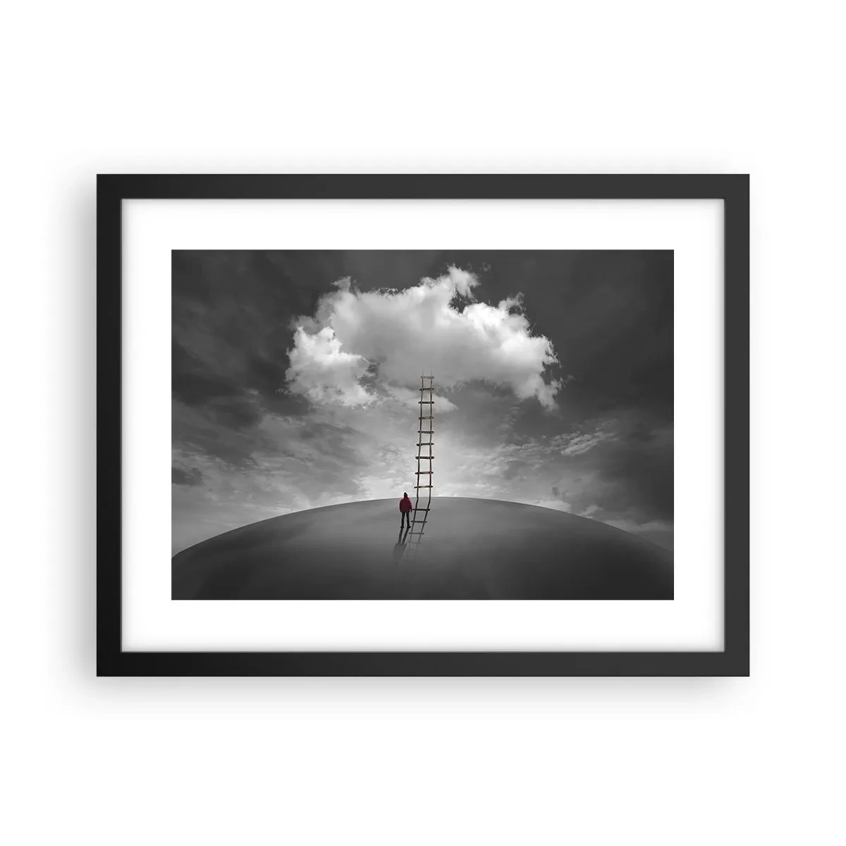 Póster en marco negro - Todo es posible - 40x30 cm