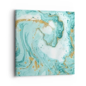 Cuadro sobre lienzo - Impresión de Imagen - Bajo la gran ola del periodo Edo - 40x40 cm