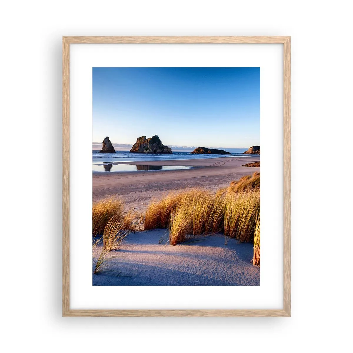 Póster en marco roble claro - Para buscadores de tranquilidad - 40x50 cm