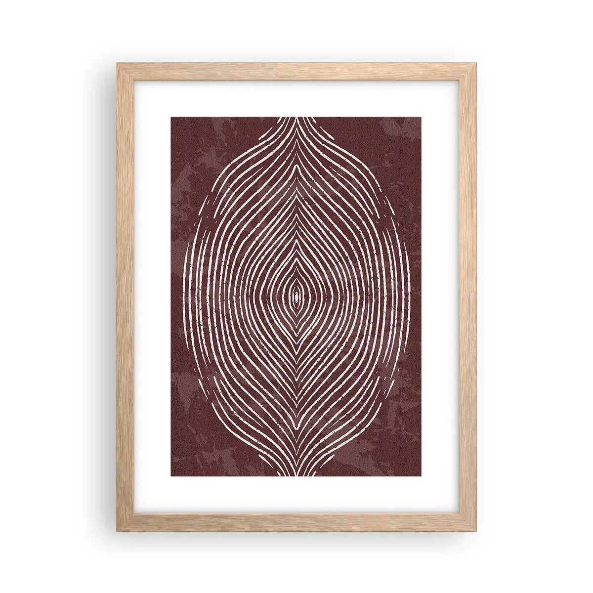 Póster en marco roble claro - El espacio habla - 30x40 cm