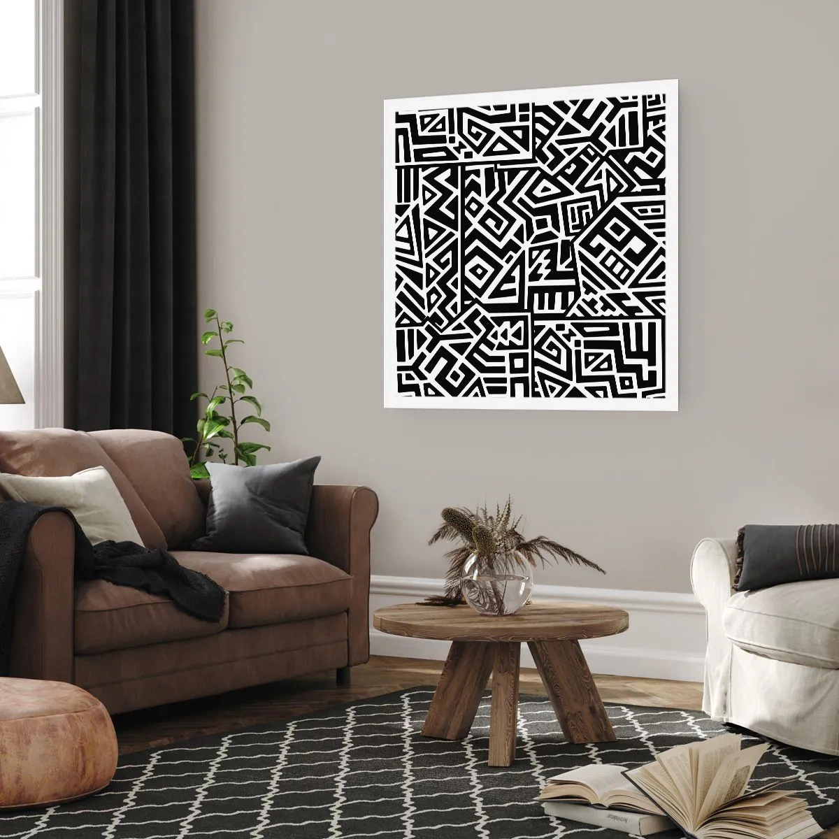 Póster - Composición precolombina - 50x50 cm
