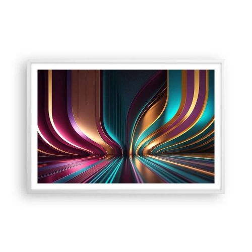 Póster en marco blanco - Arquitectura de la luz - 91x61 cm