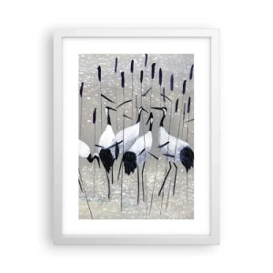 Póster en marco blanco - Entre los suyos - 30x40 cm