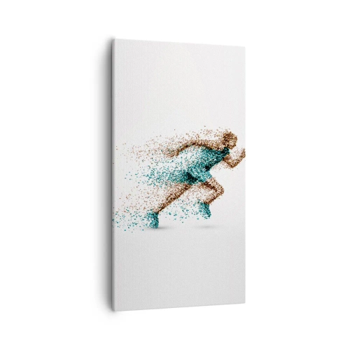 Cuadro sobre lienzo - Impresión de Imagen - La vida es una carrera - 55x100 cm