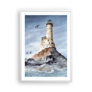 Póster en marco blanco - Invencible - 50x70 cm