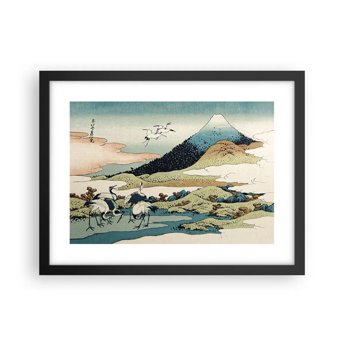 Póster en marco negro - Alma japonesa - 40x30 cm