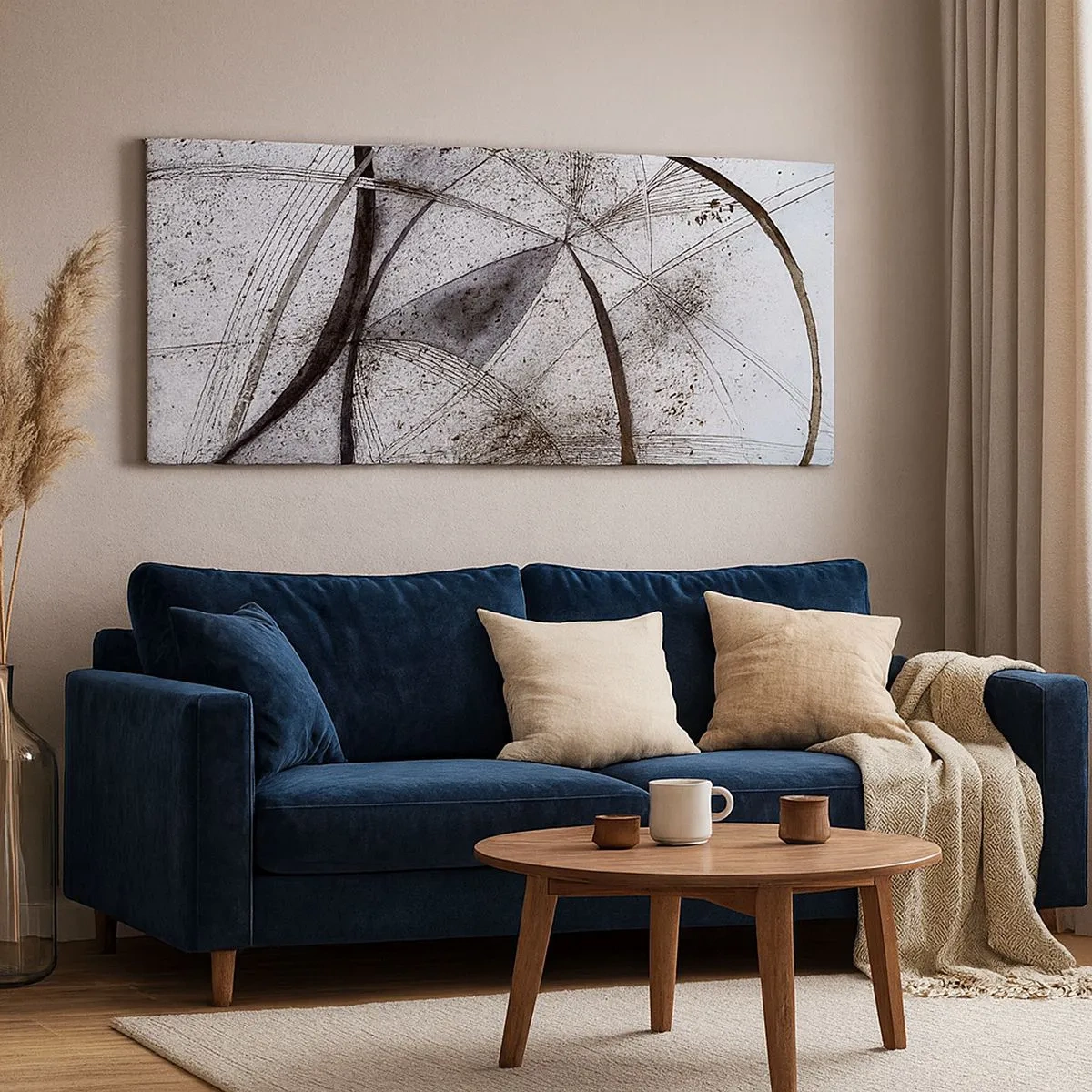 Cuadro sobre lienzo - Impresión de Imagen - Fantasía futurista - 100x40 cm