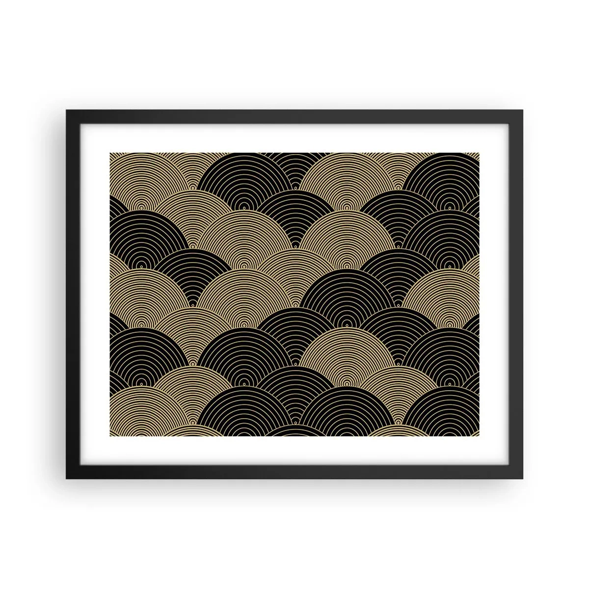 Póster en marco negro - Multiplicación de la unidad - 50x40 cm