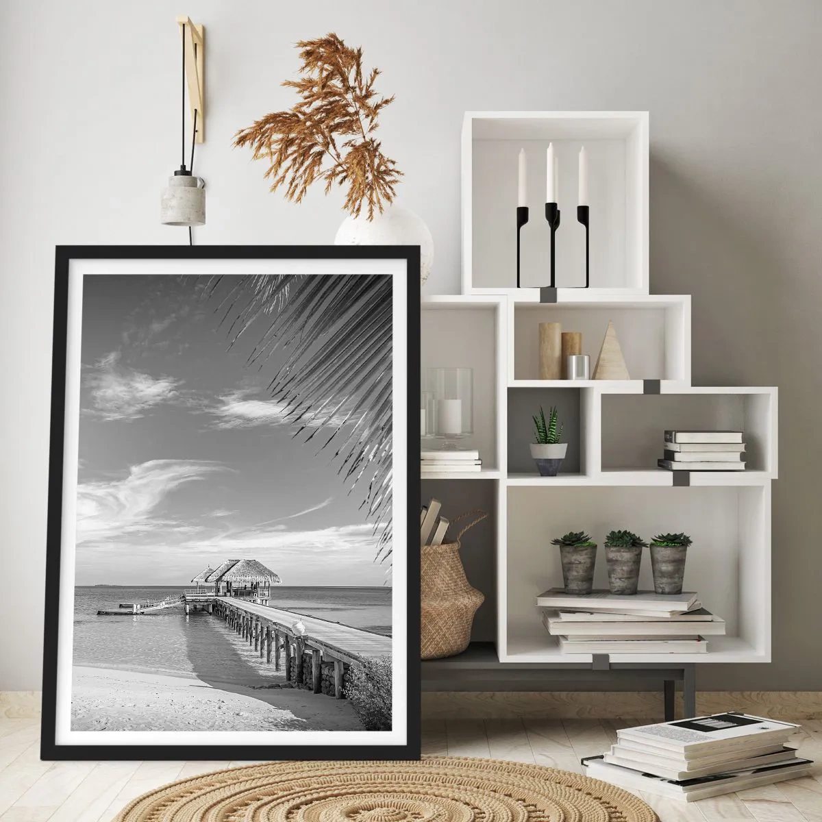 Póster en marco negro - ¿Un recuerdo o un sueño? - 40x50 cm