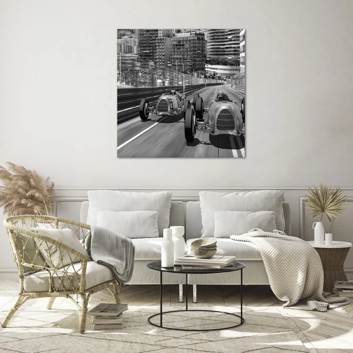 Cuadro sobre vidrio - Impresiones sobre Vidrio - Érase una vez en Montecarlo - 50x50 cm