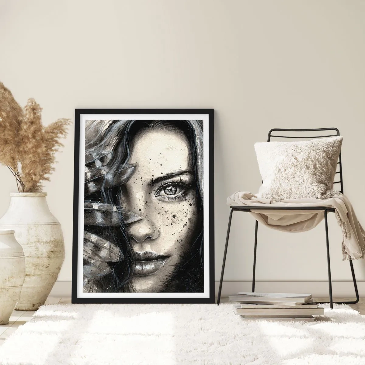 Póster en marco negro - Belleza salvaje - 70x100 cm
