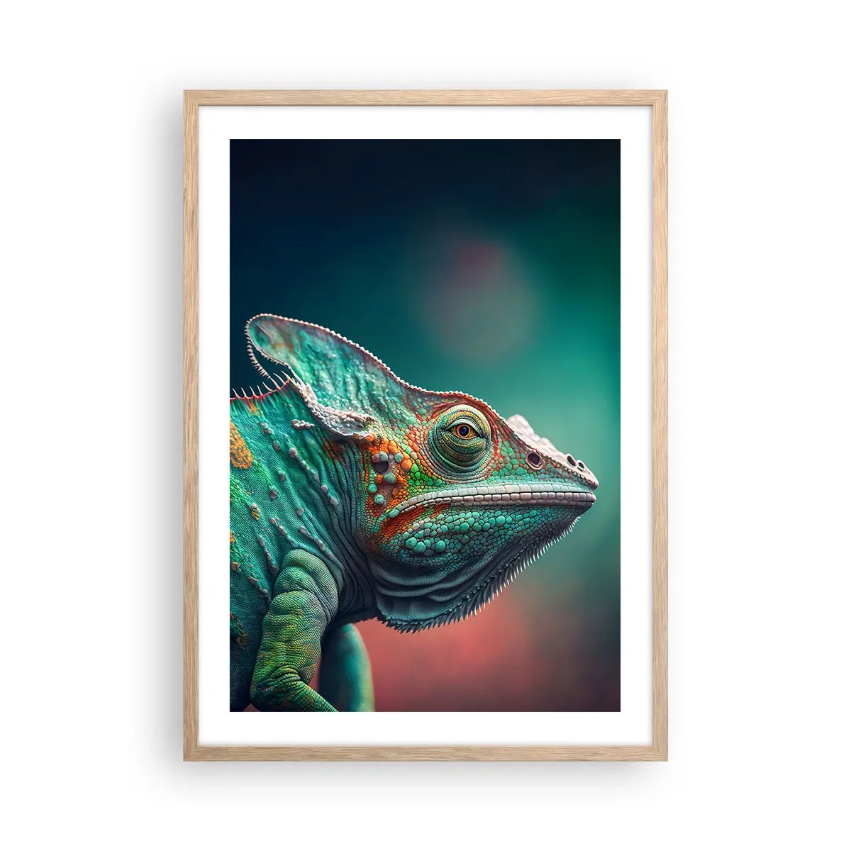 Póster en marco roble claro - ¿Puedes verme? No está bien... - 50x70 cm