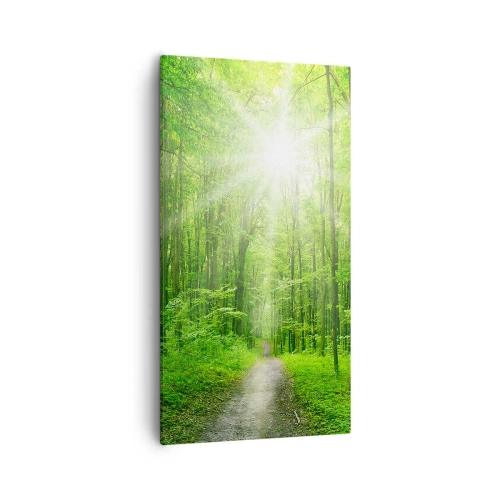 Cuadro sobre lienzo - Impresión de Imagen - Catedral verde - 55x100 cm