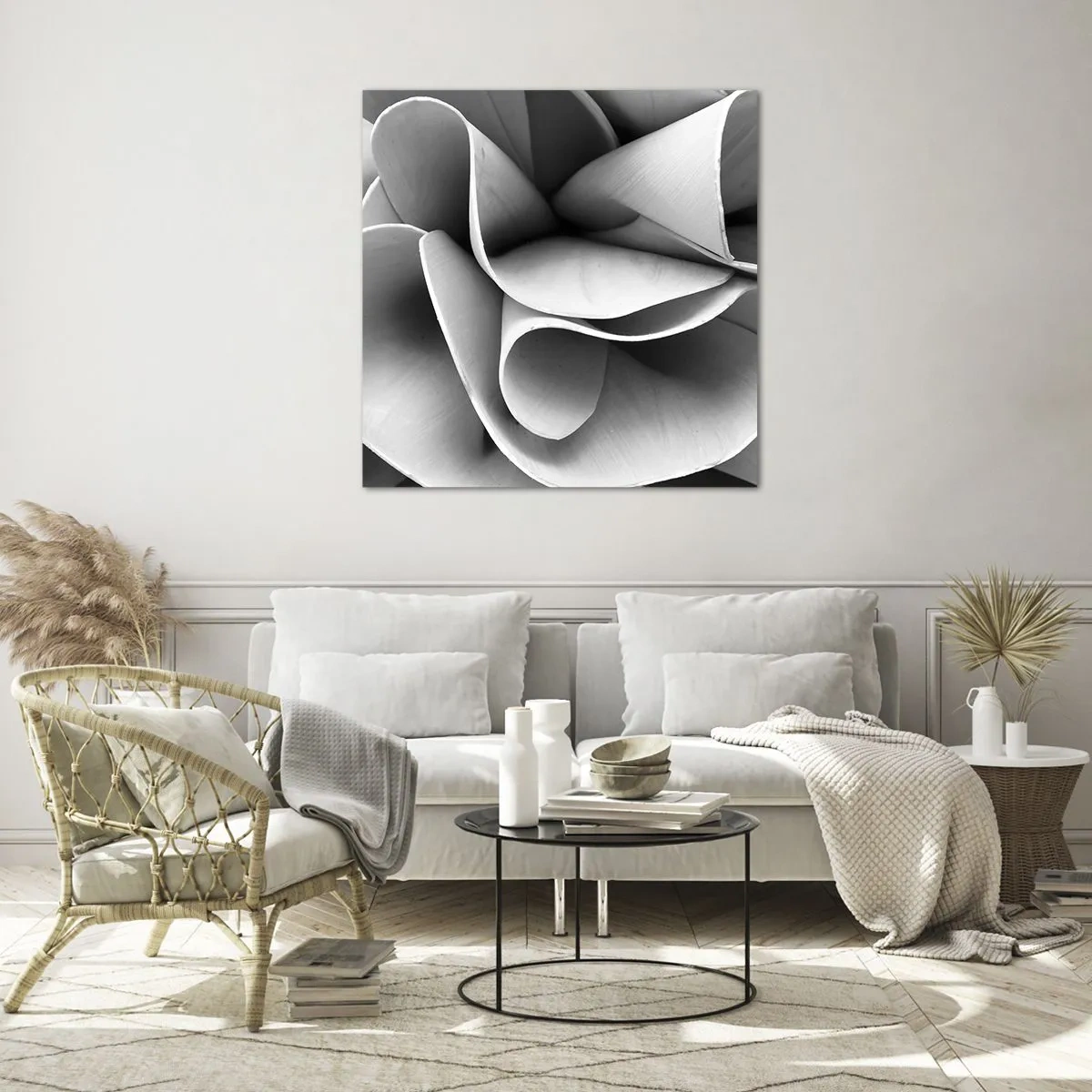 Cuadro sobre vidrio - Impresiones sobre Vidrio - Sucede en el espacio - 70x70 cm