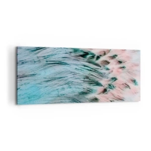 Cuadro sobre lienzo - Impresión de Imagen - Suavidad rosa zafiro - 100x40 cm