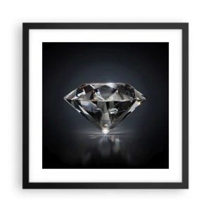 Póster en marco negro - Riqueza y belleza - 40x40 cm