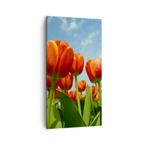 Cuadro sobre lienzo - Impresión de Imagen - Excepto el cielo azul no necesitan nada en la vida - 55x100 cm