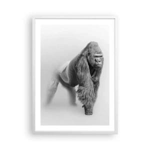 Póster en marco blanco - Confiando en su fuerza - 50x70 cm