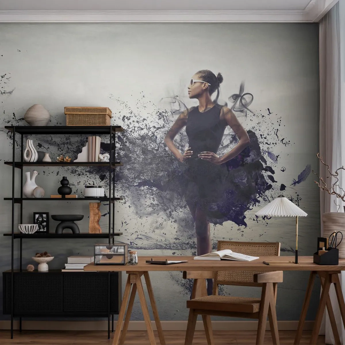 Fotomural Premium Canvas - Venus africana - Mujer, Abstracción, Modelo - 500x350 cm