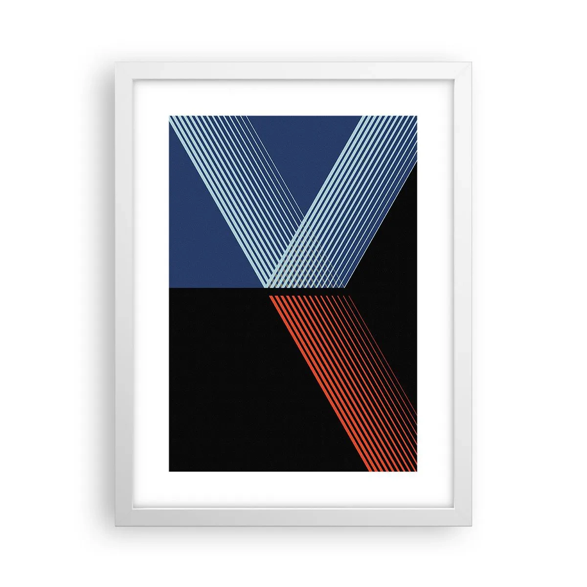 Póster en marco blanco - La rectitud - 30x40 cm