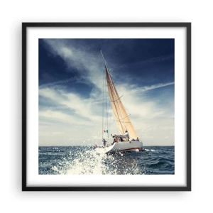 Póster en marco negro - ¡No nos alcanzarán! - 50x50 cm