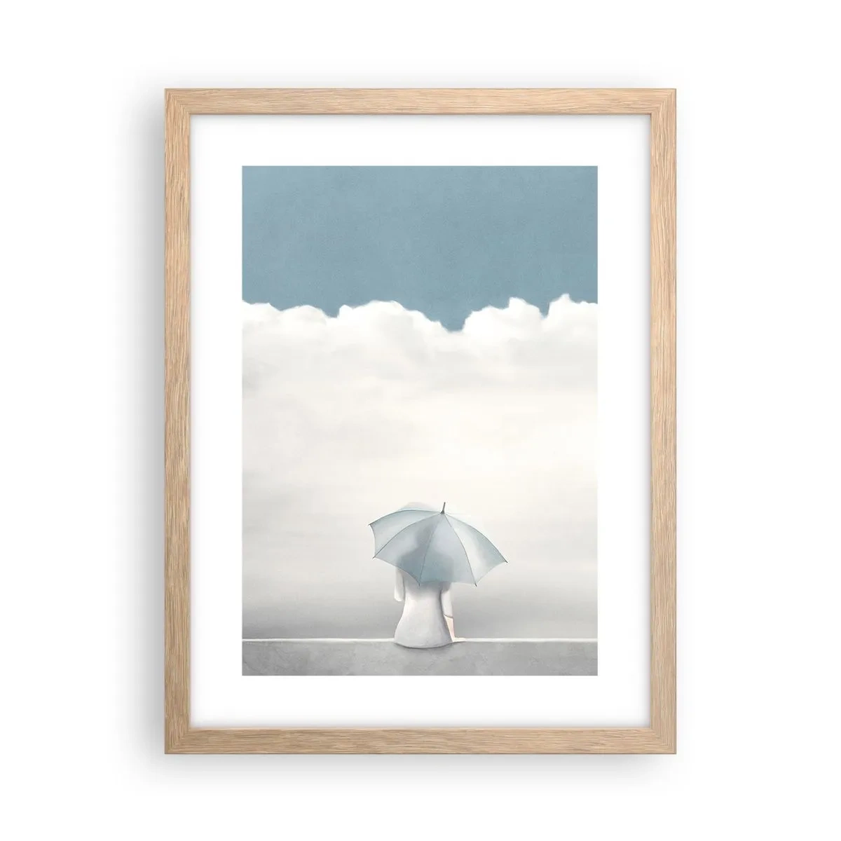 Póster en marco roble claro - En el límite de la realidad y los sueños - 30x40 cm