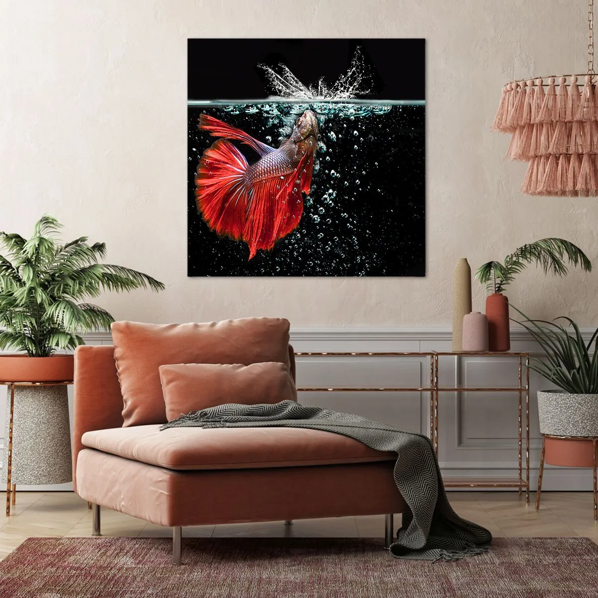 Cuadro sobre lienzo - Impresión de Imagen - Tienes tres deseos - 60x60 cm