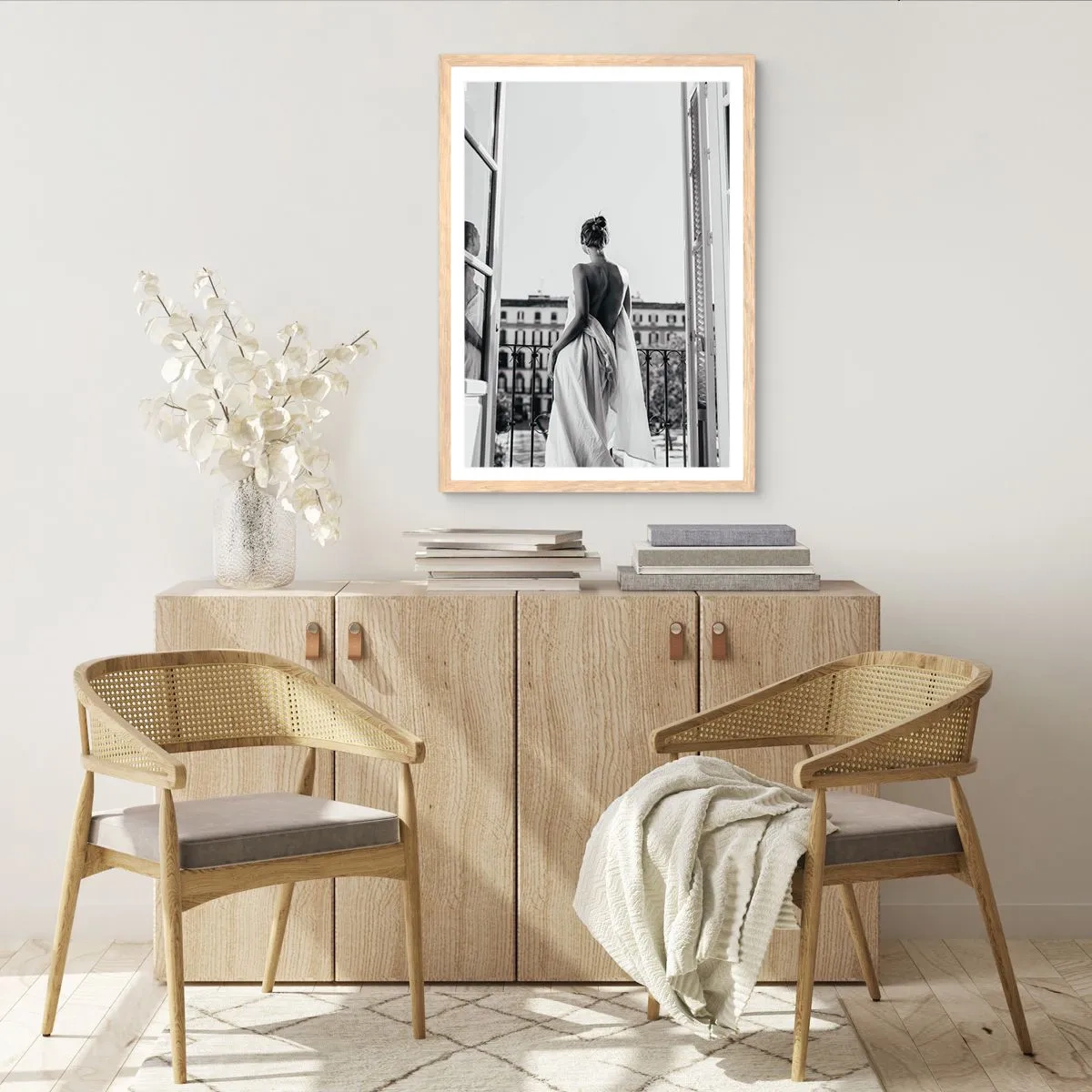 Póster en marco roble claro - Despertar de los sentidos - 30x40 cm