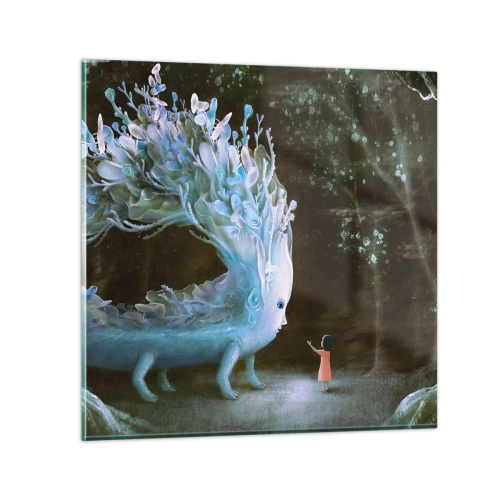 Cuadro sobre vidrio - Impresiones sobre Vidrio - Una reunión fantástica - 70x70 cm