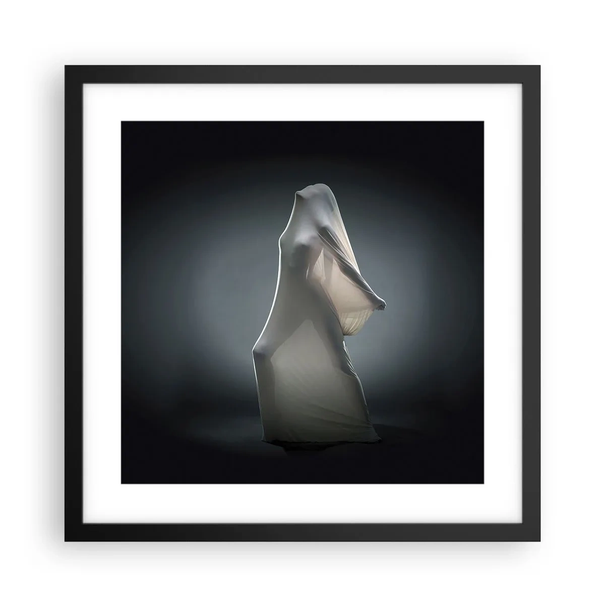 Póster en marco negro - Deseos ocultos - 40x40 cm