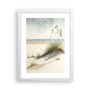 Póster en marco blanco - Mimada por el viento - 30x40 cm