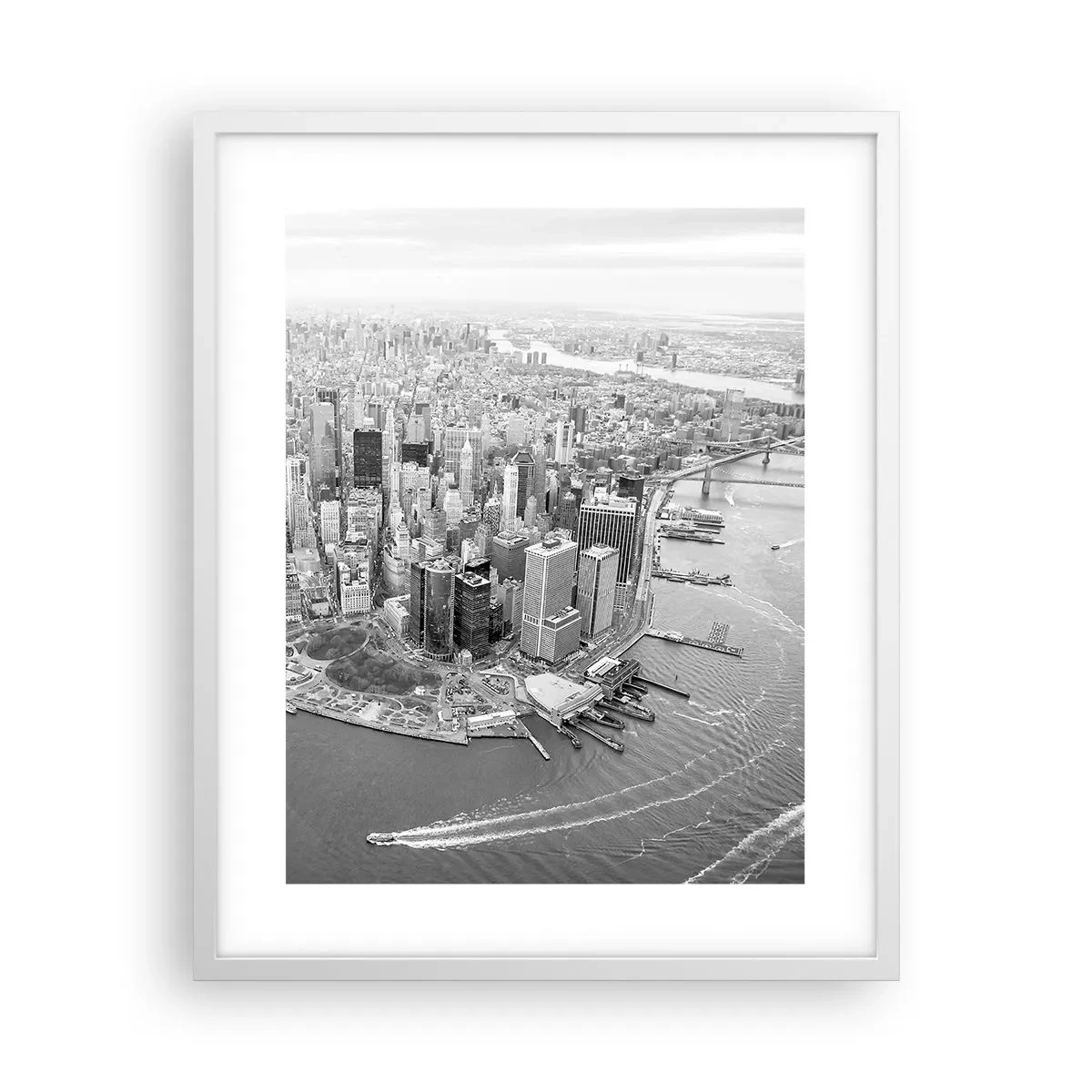 Póster en marco blanco - ¿Cómo no amar este lugar? - 40x50 cm