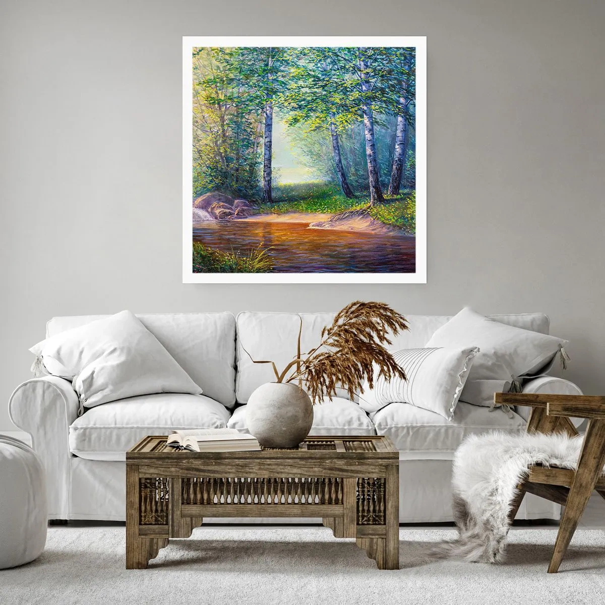Póster - Paisaje idílico - 30x30 cm