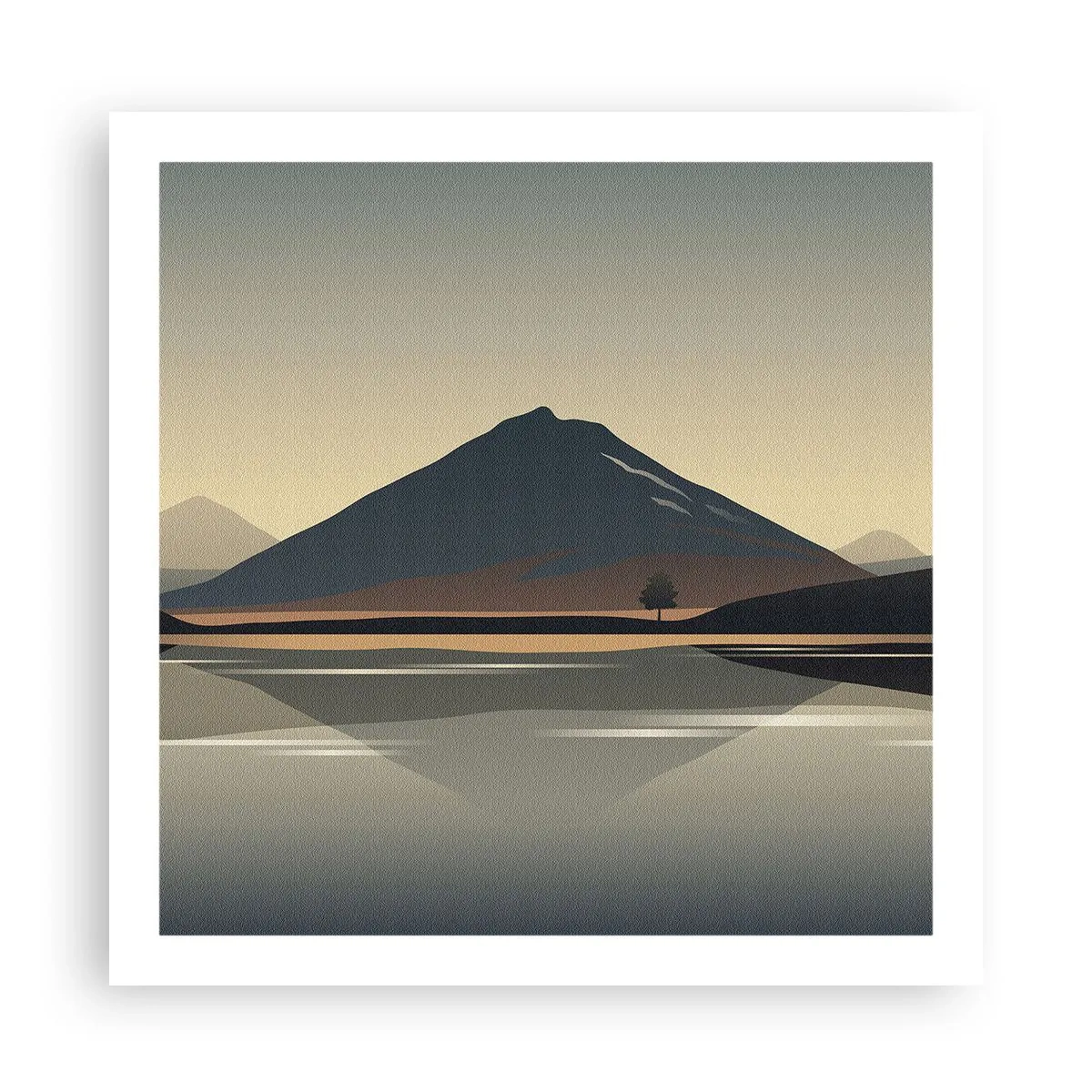Póster - Reflejo de espejo - 60x60 cm