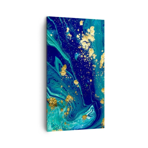 Cuadro sobre lienzo - Impresión de Imagen - Pétalos de sol  - 45x80 cm