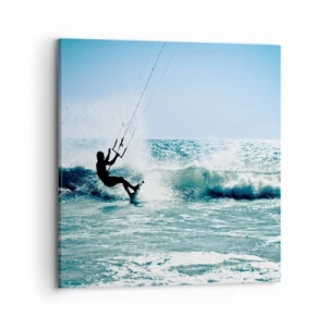 Cuadro sobre lienzo - Impresión de Imagen - Déjate llevar - 70x70 cm