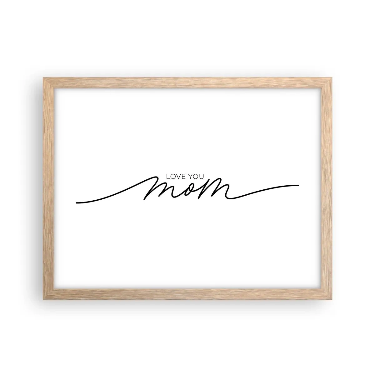 Póster en marco roble claro - Gran emoción - 40x30 cm